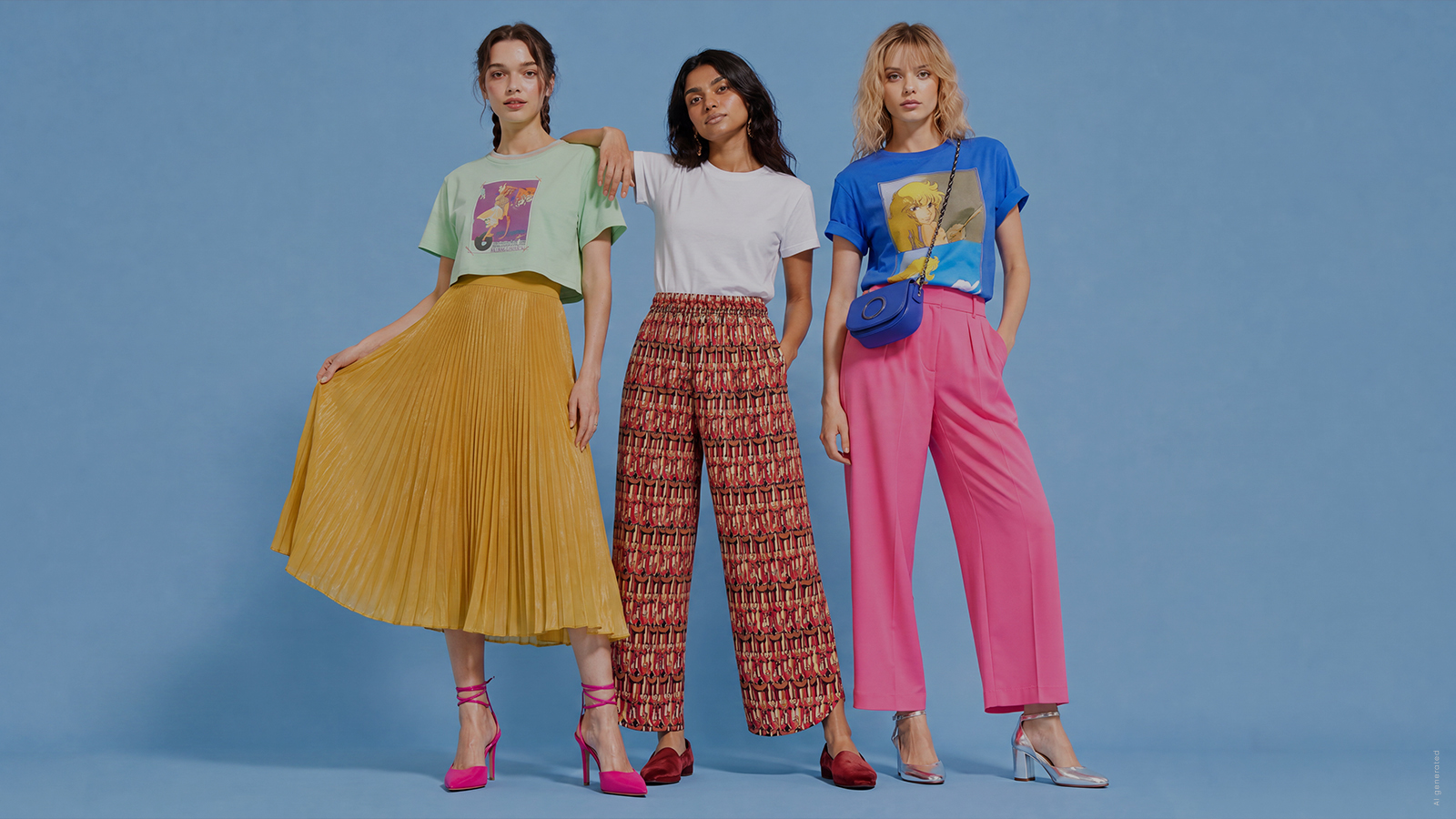 Pantaloni Sartoriali Rosa Fashion Market