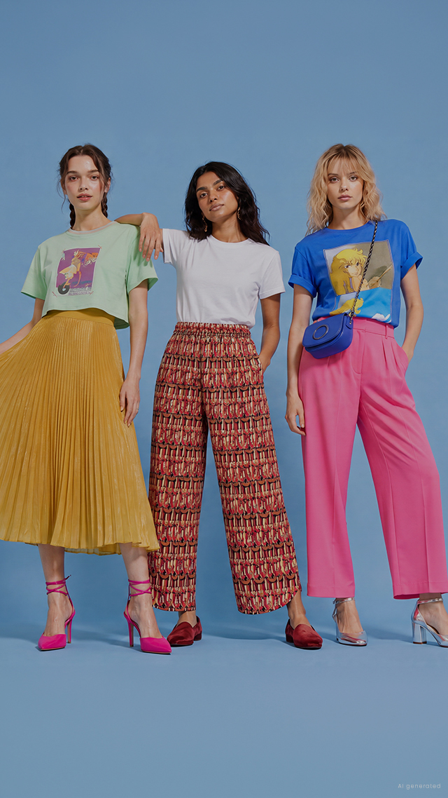 Pantaloni Sartoriali Rosa Fashion Market